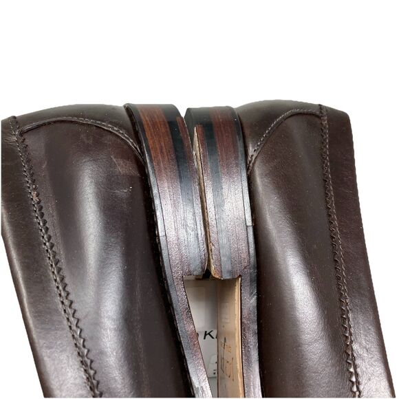 J Crew Camden Loafers Mens 12 Brown Leather Sole Penny Preppy BJ009 main image 10